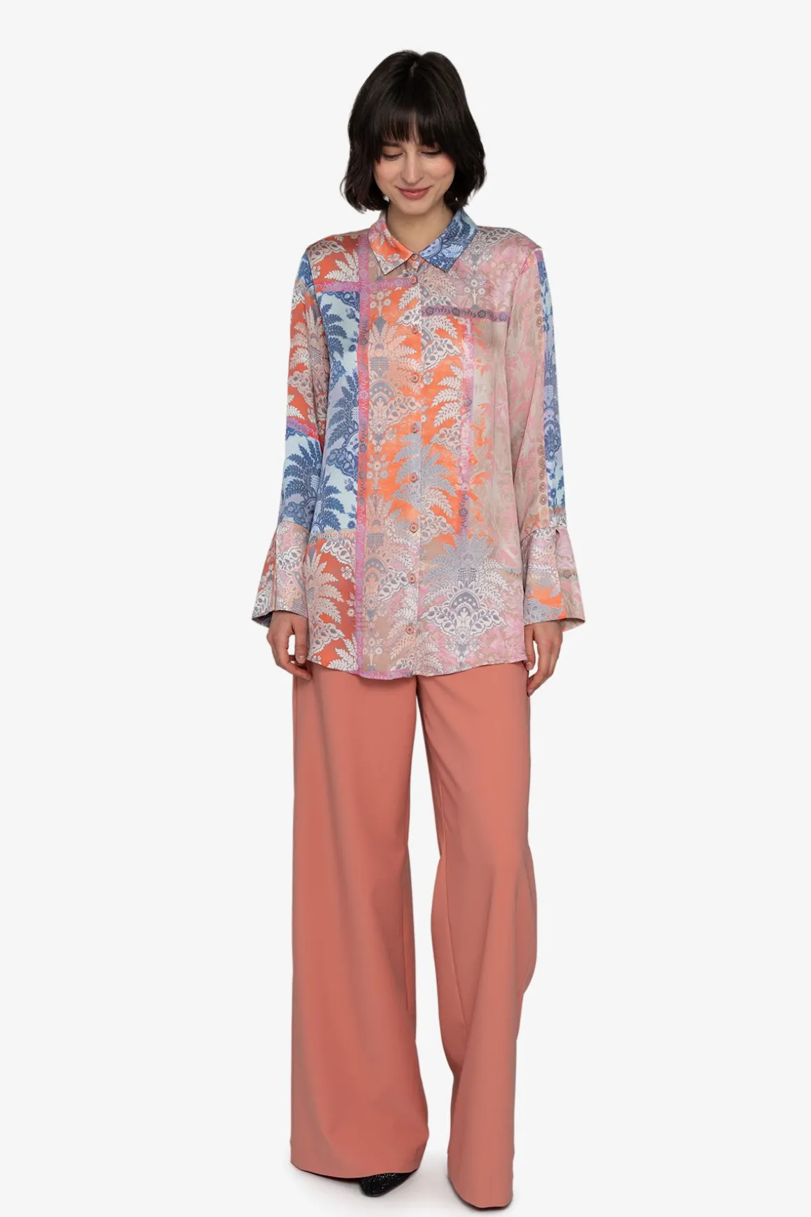 Blusen / Tuniken*SPORTALM Bluse mit Hemdkragen MauveChalk