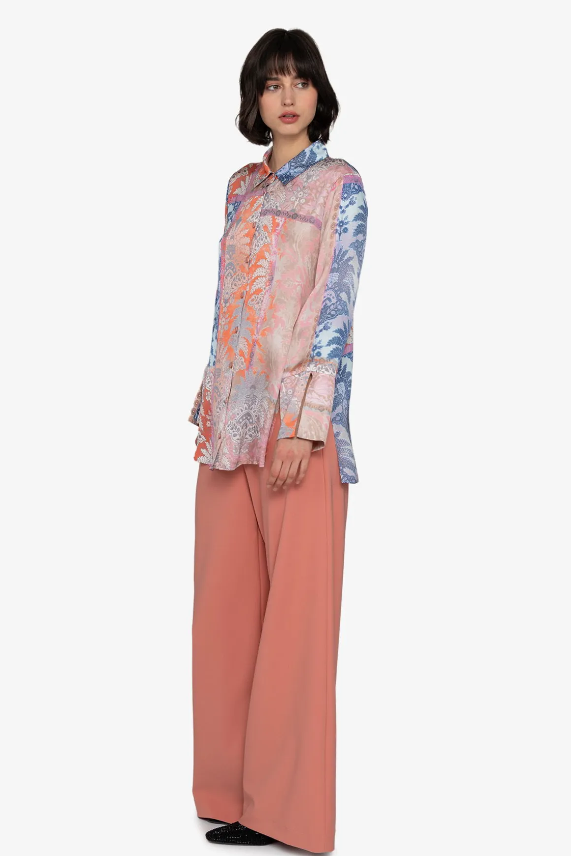 Blusen / Tuniken*SPORTALM Bluse mit Hemdkragen MauveChalk