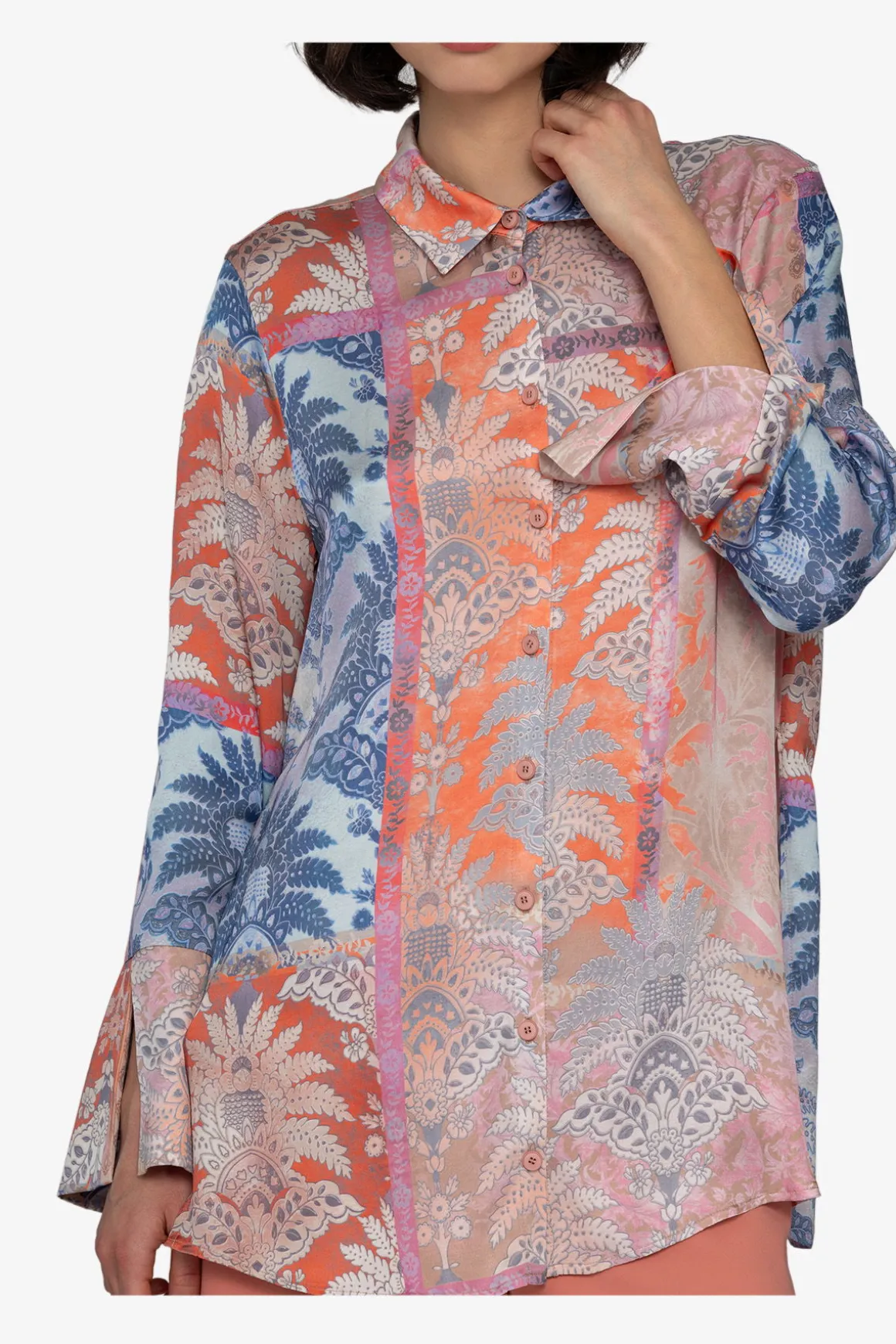 Blusen / Tuniken*SPORTALM Bluse mit Hemdkragen MauveChalk