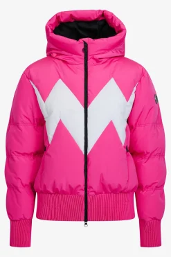 Jacken*SPORTALM Daunen-Skijacke mit Kapuze NeonPink