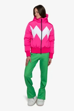 Jacken*SPORTALM Daunen-Skijacke mit Kapuze NeonPink