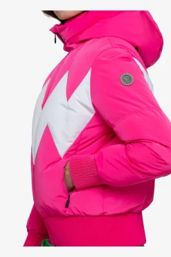Jacken*SPORTALM Daunen-Skijacke mit Kapuze NeonPink