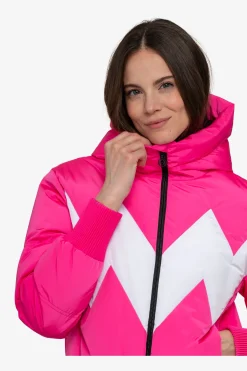 Jacken*SPORTALM Daunen-Skijacke mit Kapuze NeonPink