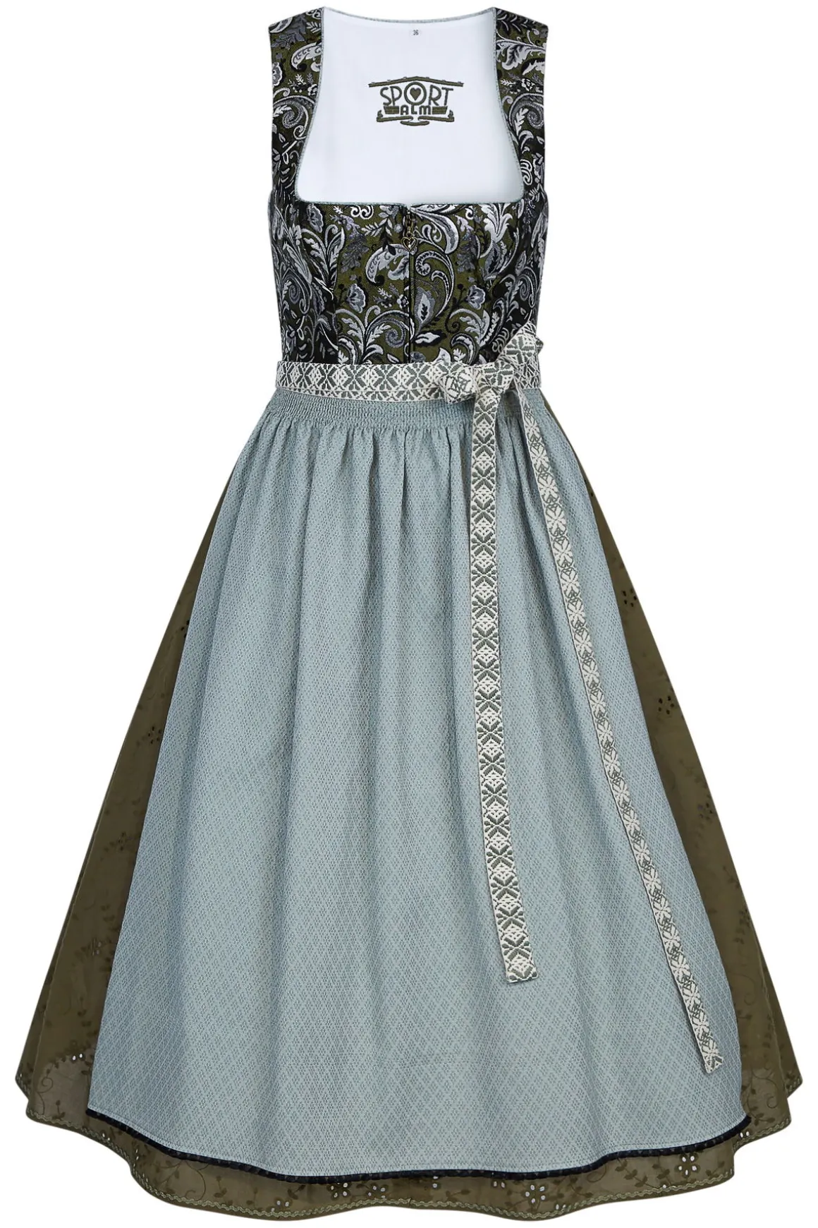 Dirndl*SPORTALM Dirndl aus Jacquard-Qualität Woodgreen