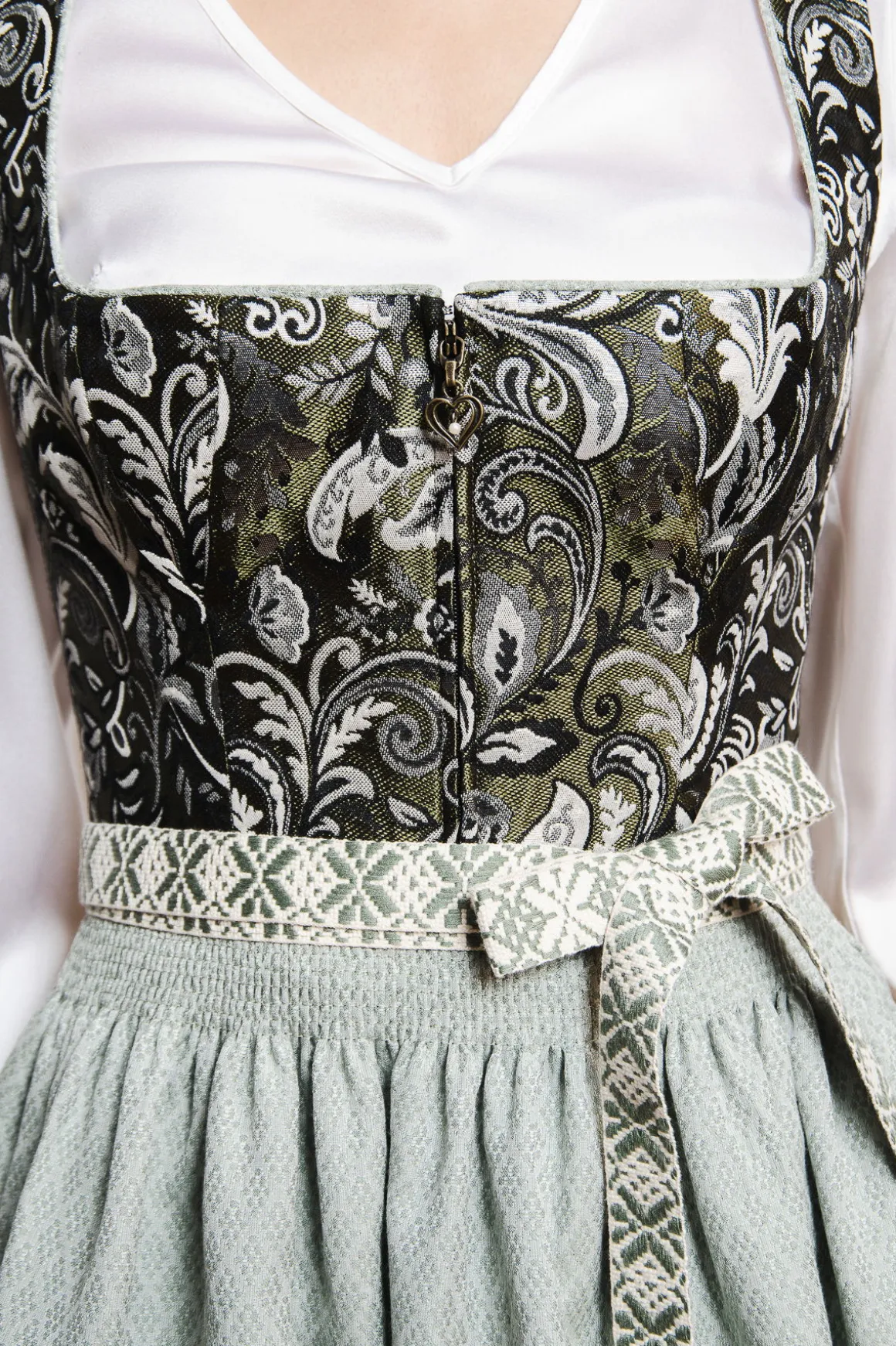 Dirndl*SPORTALM Dirndl aus Jacquard-Qualität Woodgreen