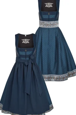 Dirndl*SPORTALM Dirndl aus Kunstleder und zusätzlichem Gürtel Nightshade