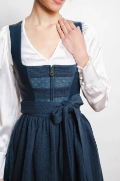 Dirndl*SPORTALM Dirndl aus Kunstleder und zusätzlichem Gürtel Nightshade