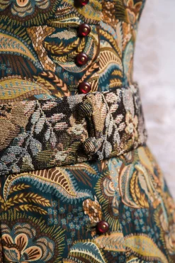 Dirndl*SPORTALM Dirndl mit Allover-Druck und Schürze mit Lochstickerei PastelLime