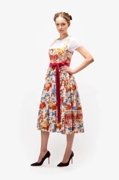 Dirndl*SPORTALM Dirndl mit Blumendruck SnowWhite