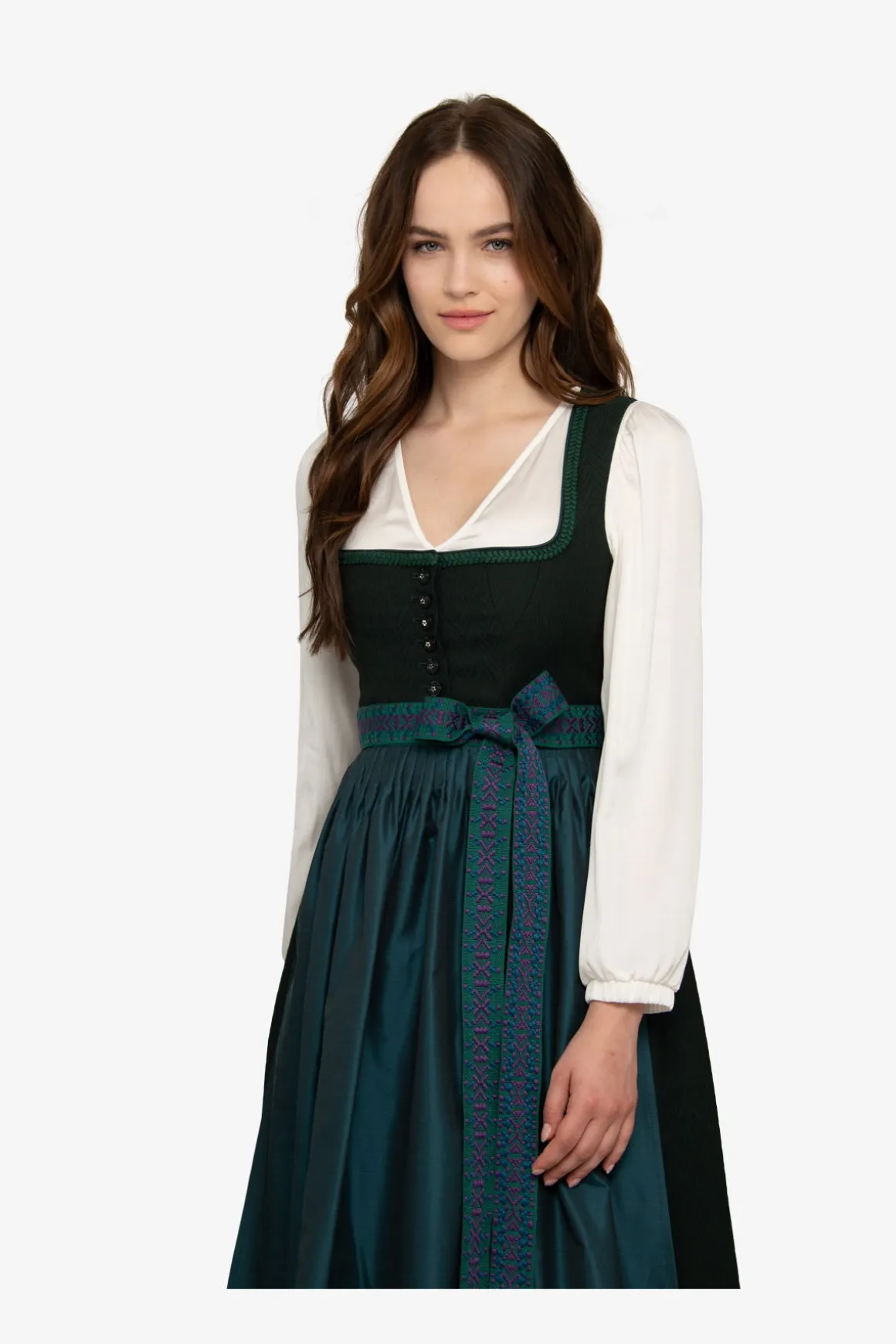 Dirndl*SPORTALM Dirndl mit Faltenrock MidnightEmerald