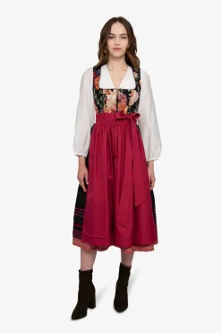 Dirndl*SPORTALM Dirndl mit Faltenrock Black