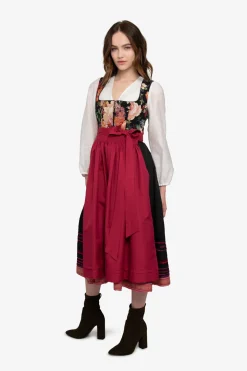 Dirndl*SPORTALM Dirndl mit Faltenrock Black