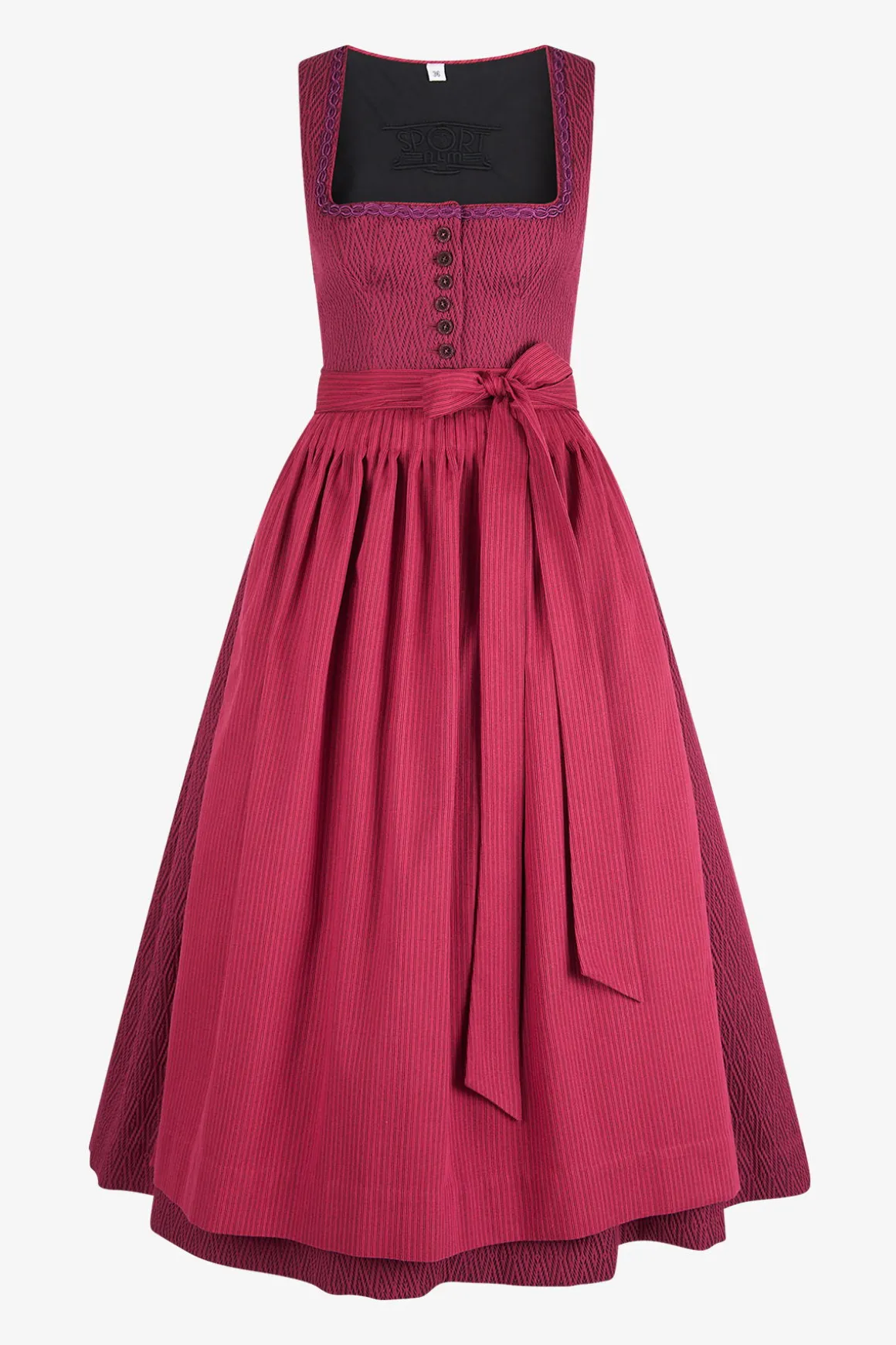 Dirndl*SPORTALM Dirndl mit Faltenrock BurgundyBerry