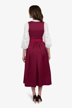 Dirndl*SPORTALM Dirndl mit Faltenrock BurgundyBerry