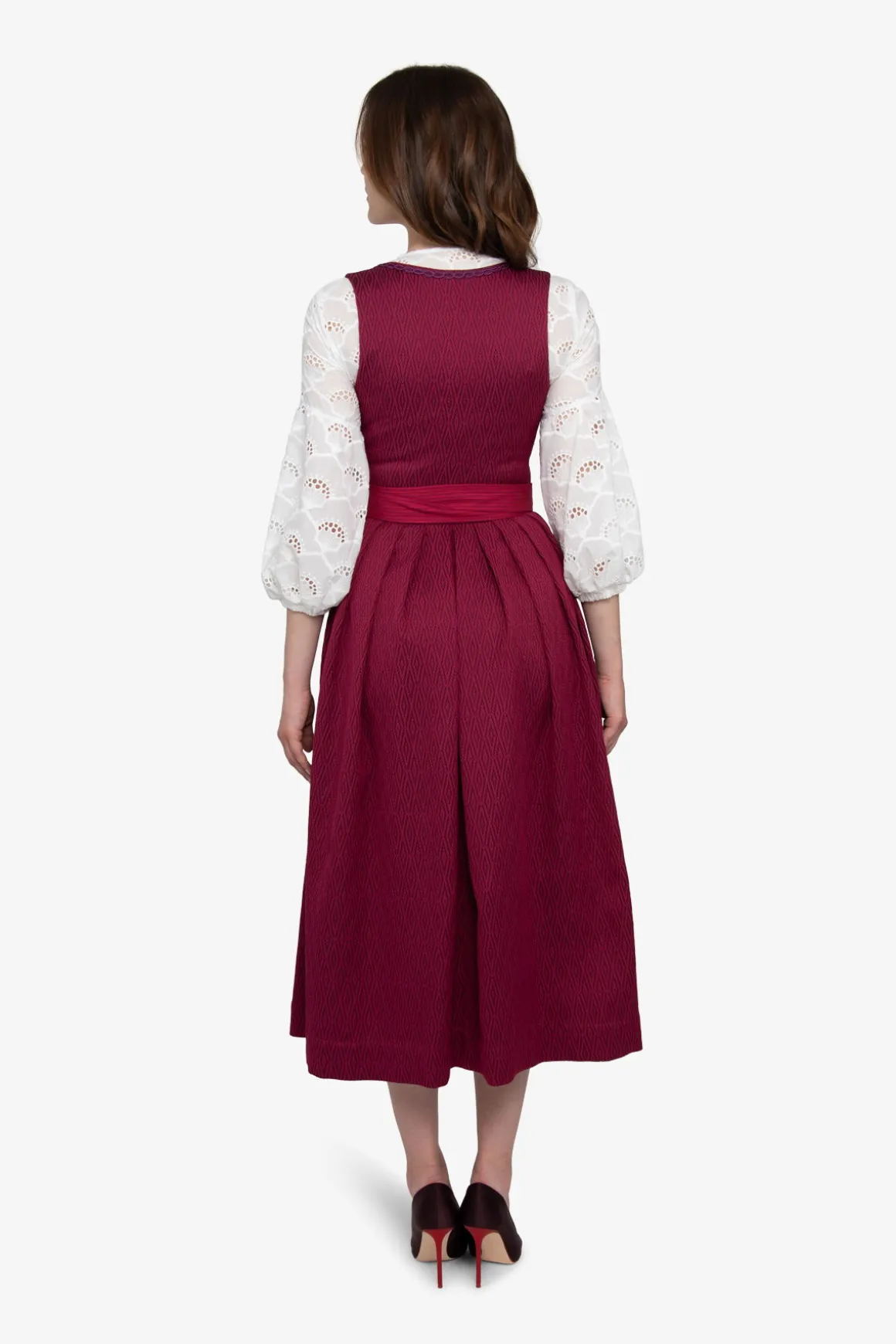 Dirndl*SPORTALM Dirndl mit Faltenrock BurgundyBerry