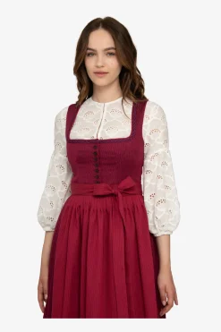 Dirndl*SPORTALM Dirndl mit Faltenrock BurgundyBerry