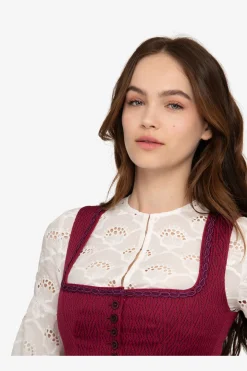 Dirndl*SPORTALM Dirndl mit Faltenrock BurgundyBerry