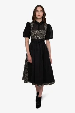 Dirndl*SPORTALM Dirndl mit Faltenrock Black