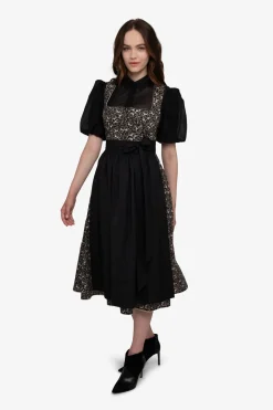 Dirndl*SPORTALM Dirndl mit Faltenrock Black