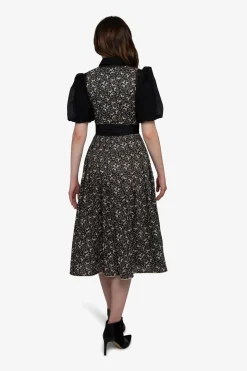 Dirndl*SPORTALM Dirndl mit Faltenrock Black
