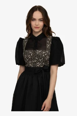 Dirndl*SPORTALM Dirndl mit Faltenrock Black