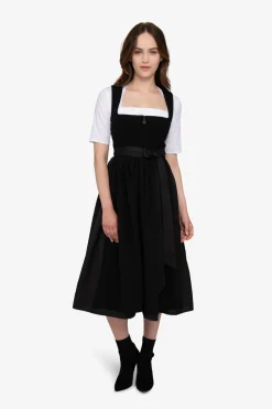 Dirndl*SPORTALM Dirndl mit Faltenrock Black