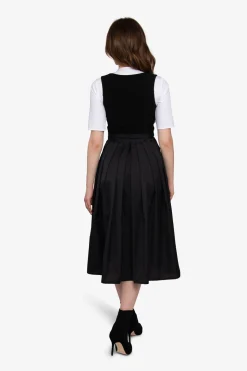 Dirndl*SPORTALM Dirndl mit Faltenrock Black