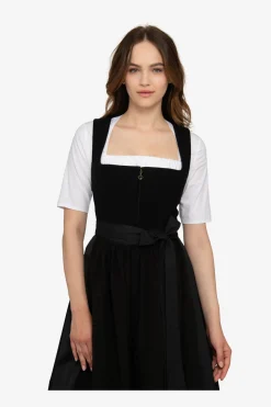 Dirndl*SPORTALM Dirndl mit Faltenrock Black