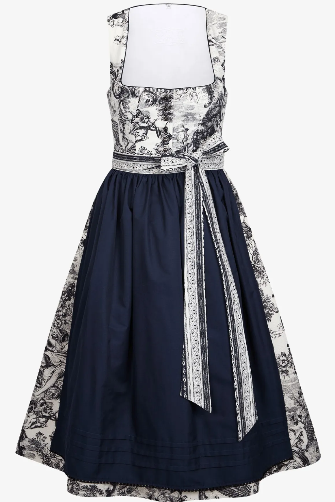 Dirndl*SPORTALM Dirndl mit malerischem Baumwollstoff SnowWhite