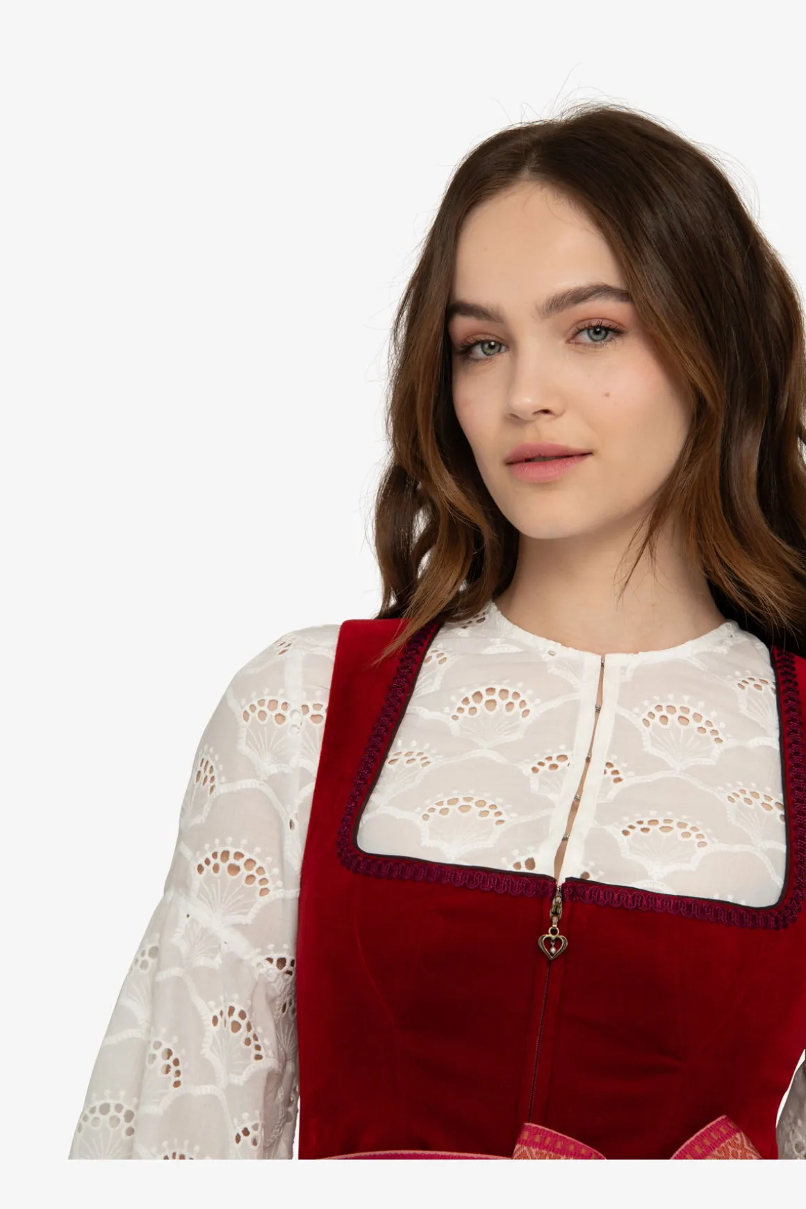 Dirndl*SPORTALM Dirndl mit rotem Samt MarsRed
