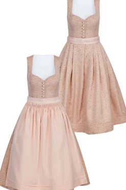 Dirndl*SPORTALM Dirndl mit schimmernder Schürze und zusätzlichem Gürtel VioletPolish