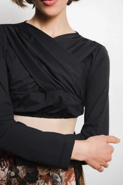 Blusen*SPORTALM Dirndlbluse aus Stretch-Qualität Black