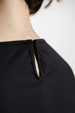 Blusen*SPORTALM Dirndlbluse aus Stretch-Qualität Black