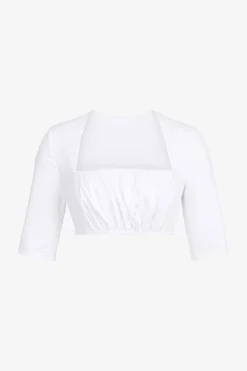 Blusen*SPORTALM Dirndlbluse mit kurzem Arm BrightWhite