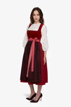 Blusen*SPORTALM Dirndlbluse mit Rundhalsausschnitt WEISS