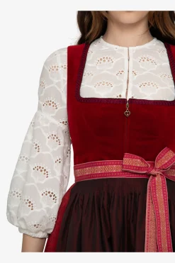Blusen*SPORTALM Dirndlbluse mit Rundhalsausschnitt WEISS