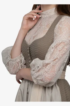 Blusen*SPORTALM Dirndlbluse mit Stehkragen BleachedSeashell