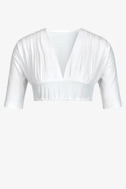 Blusen*SPORTALM Dirndlbluse mit V-Ausschnitt WEISS