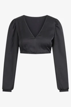 Blusen*SPORTALM Dirndlbluse mit V-Ausschnitt Black