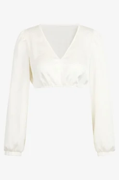 Blusen*SPORTALM Dirndlbluse mit V-Ausschnitt WEISS