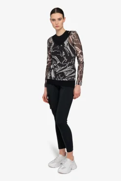 Shirts / Tops*SPORTALM Doppellagiges Langarm-Shirt Black