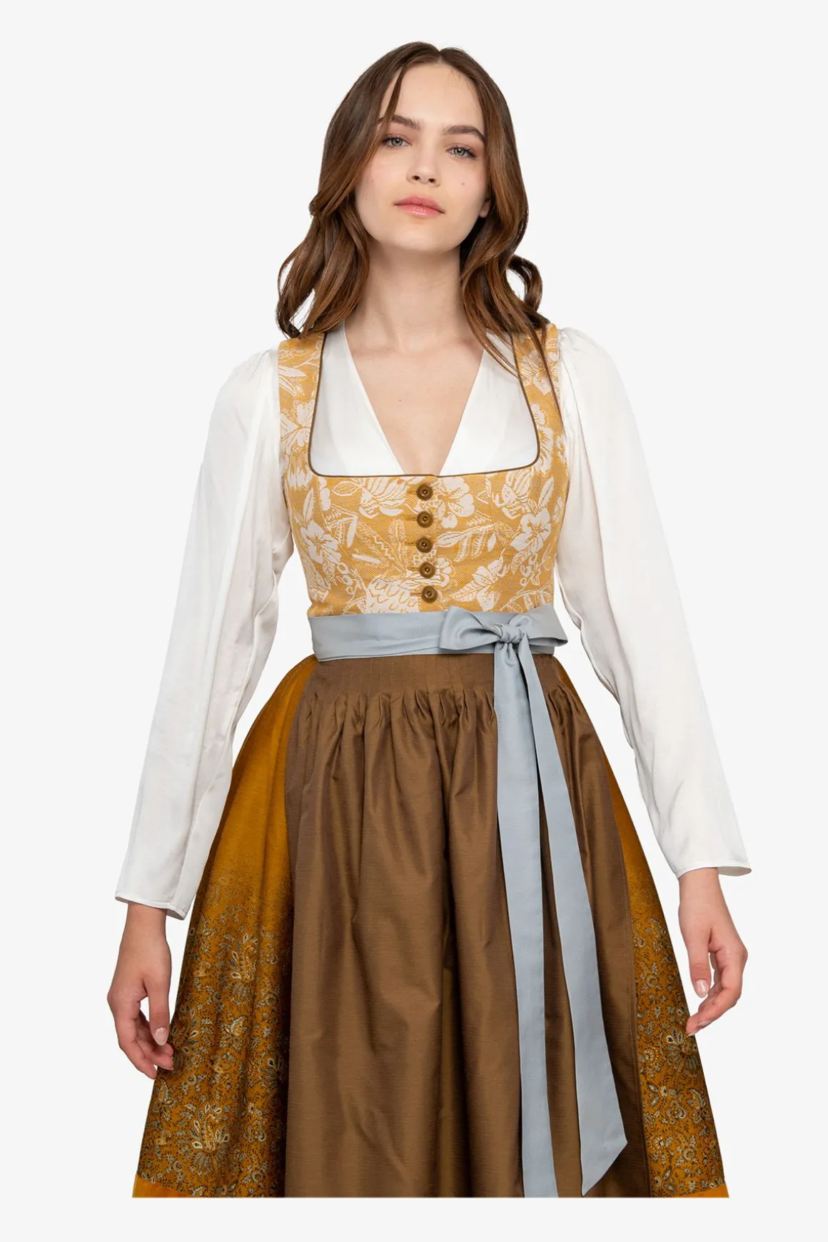 Dirndl*SPORTALM farbenfrohes Dirndl MustardField