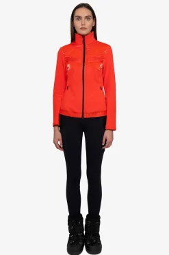Jacken*SPORTALM Fleecejacke mit Stehkragen PaprikaFlame