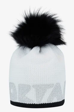 Accessoires Mit Pelz|Accessoires Mit Pelz*SPORTALM Grobstrickmütze mit Echtpelz-Bommel WEISS