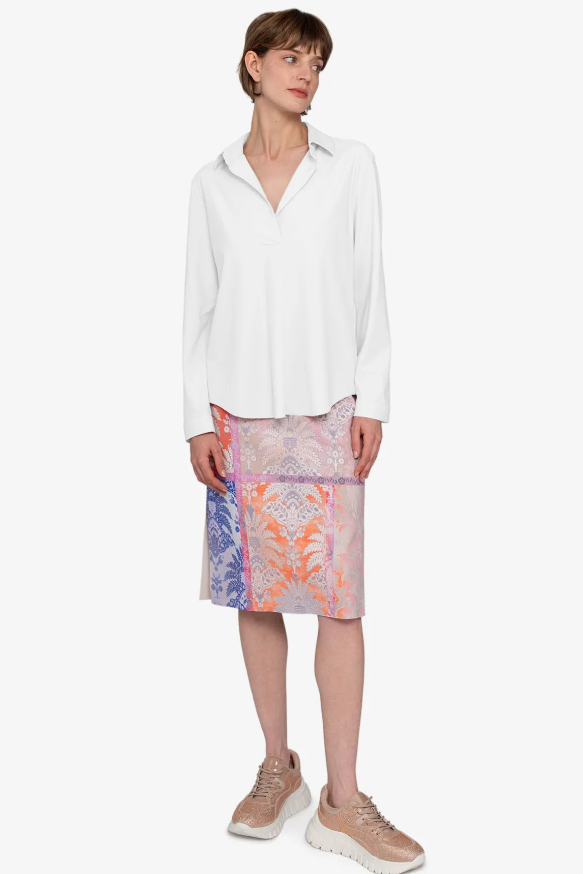 Blusen / Tuniken*SPORTALM Hemdbluse zum Schlupfen WEISS
