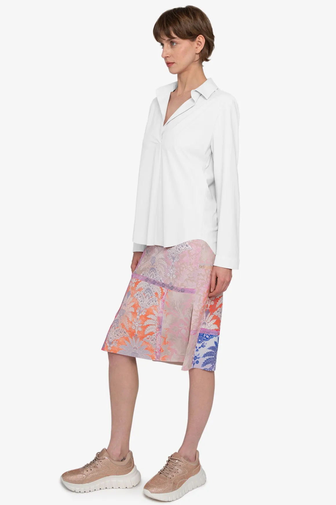Blusen / Tuniken*SPORTALM Hemdbluse zum Schlupfen WEISS