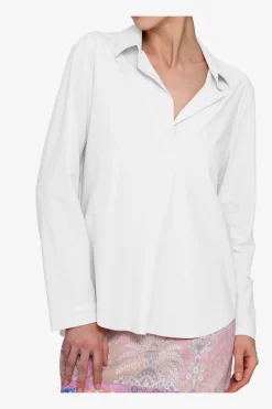 Blusen / Tuniken*SPORTALM Hemdbluse zum Schlupfen WEISS