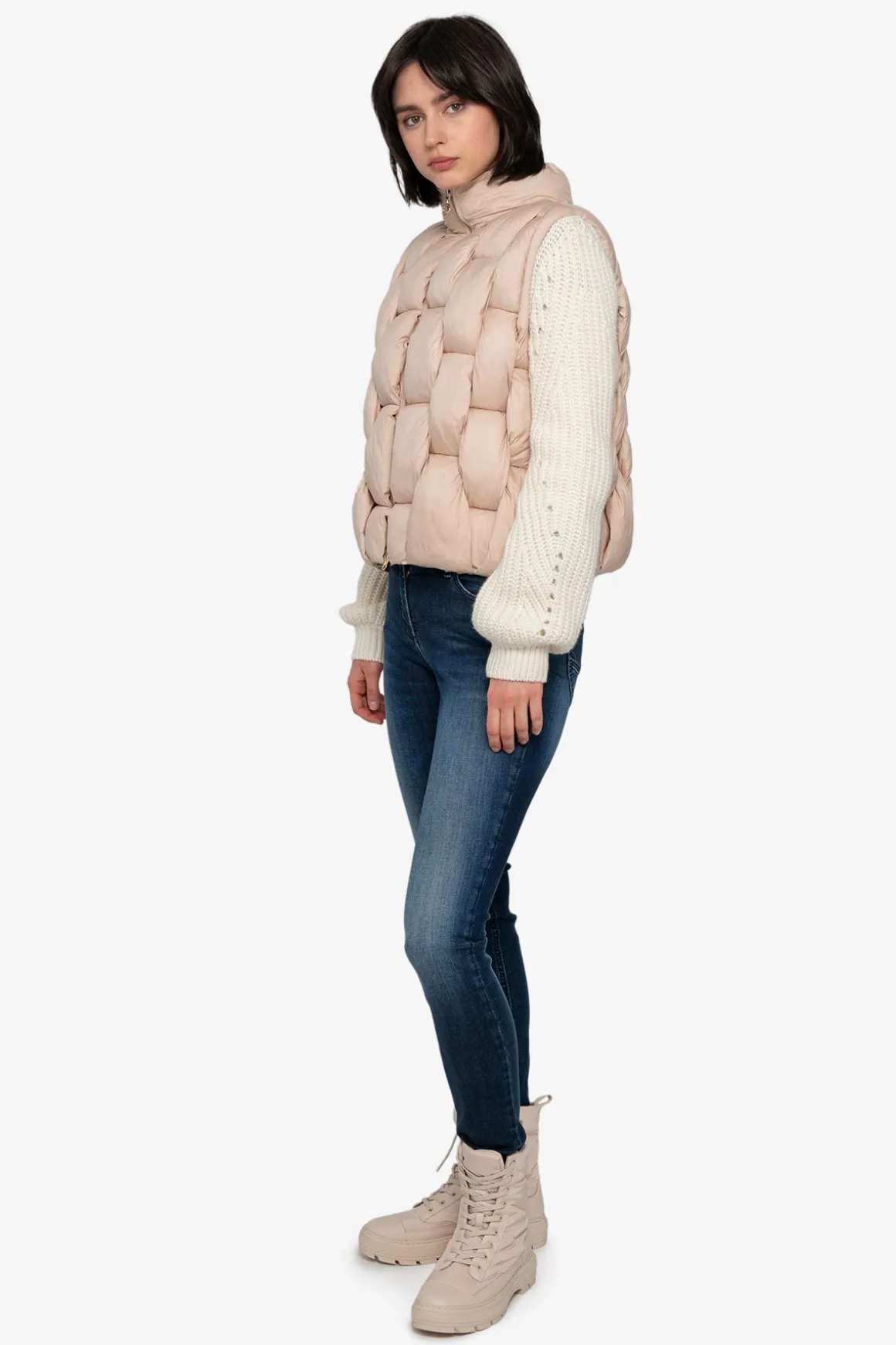 Jacken / Blazer*SPORTALM Jacke mit gestrickten Ärmeln EucalyptusMist