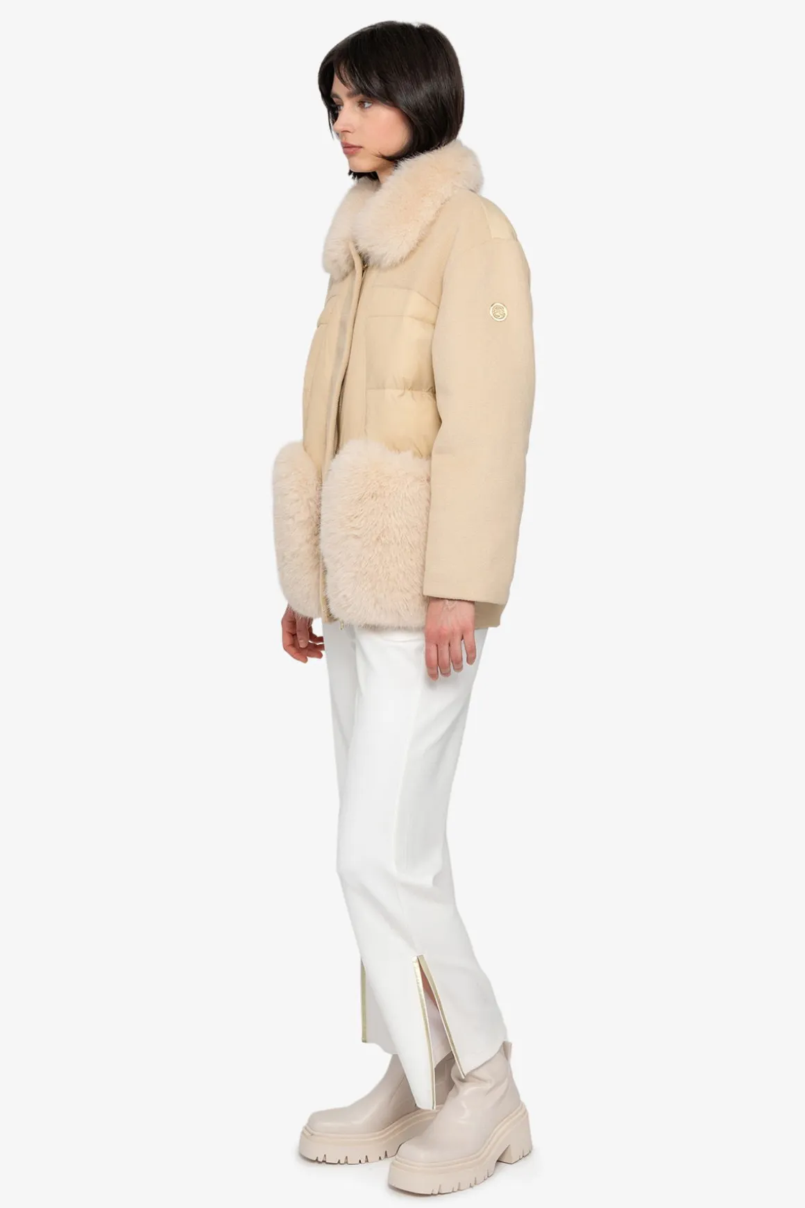 Mäntel|Jacken / Blazer*SPORTALM Jacke mit Kunstfell-Kragen SkimmingStone