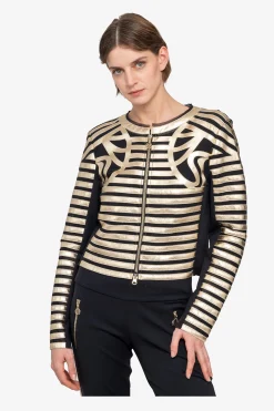 Jacken / Blazer*SPORTALM Jacke mit Rundhalsausschnitt Gold